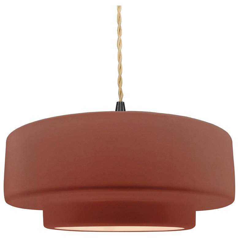 Image 1 Radiance 14.5"W Clay Frame Matte Black Medium Tier Beige Twisted Penda