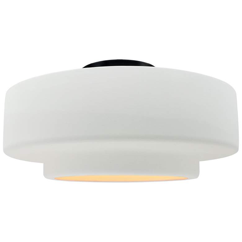 Image 1 Radiance 14.5"W Gloss White Sided Frame Matte Black Medium Tier Semi.F