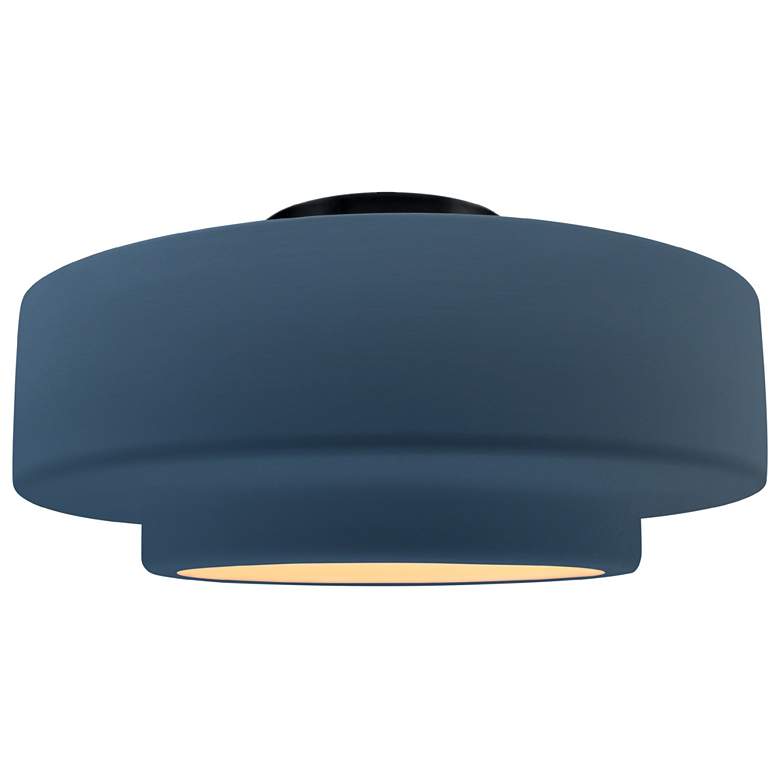 Image 1 Radiance 14.5"W Midnight/White Frame Matte Black Medium Tier LED Semi.