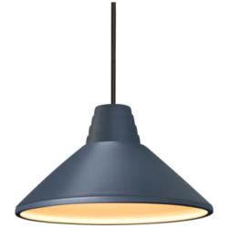 Radiance 14.75" Wide Matte Black Midnight Sky Ziggurat Stemmed Pendant