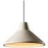 Radiance 14.75" Wide Polished Chrome White Crackle Ziggurat Stemmed Pe
