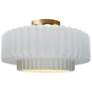 2_Radiance 14 1/2" Wide Brass with White Ceramic Ceiling Light more views