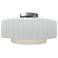 Radiance 14 1/2"W Brushed Nickel Ceiling Light w/White Shade