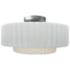Radiance 14 1/2"W Brushed Nickel Ceiling Light w/White Shade