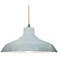 Radiance 15.5"W Large Loft Nickel Beige Cord Pendant w/ Concrete Shade