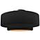 Radiance 16.5"W Carbon/Gold Frame Brushed Nickel Large Tier LED Semi.F