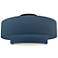Radiance 16.5"W Midnight/White Frame Matte Black Large Tier Semi.Flush