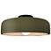 Radiance 16" Wide Black and Green Ceramic Ceiling Light