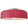 Radiance 16"W Cerise Frame Brushed Nickel Metal Large Spire LED Semi.F