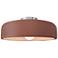 Radiance 16"W Clay Frame Brushed Nickel Metal Large Spire LED Semi.Flu