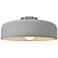 Radiance 16"W Matte White and Brushed Nickel Ceiling Light