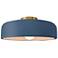 Radiance 16"W Midnight Frame Brushed Brass Metal Large Spire LED Semi.