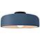 Radiance 16"W Midnight/White Frame Matte Black Large Spire LED Semi.Fl
