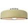 Radiance 16"W Vanilla Gloss Frame Brushed Nickel Large Spire Semi.Flus