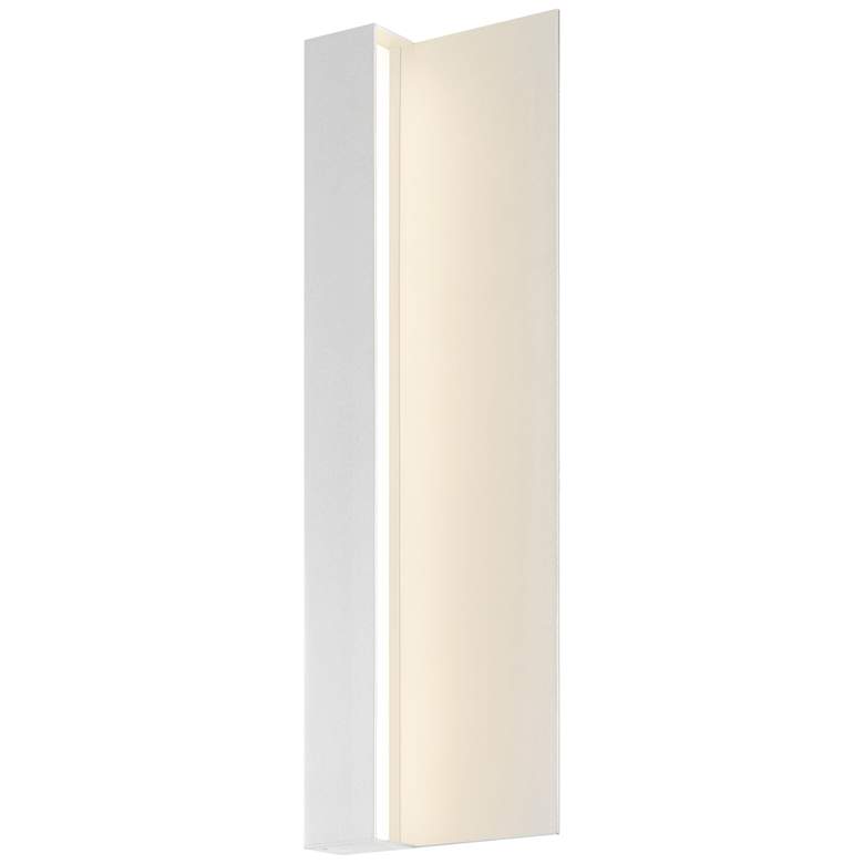 Image 1 Radiance 20 inchH Textured White LED Outdoor Wall Light