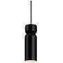 Radiance 3.5"W Brushed Nickel Matte Black Tall Hourglass Stem LED Pend