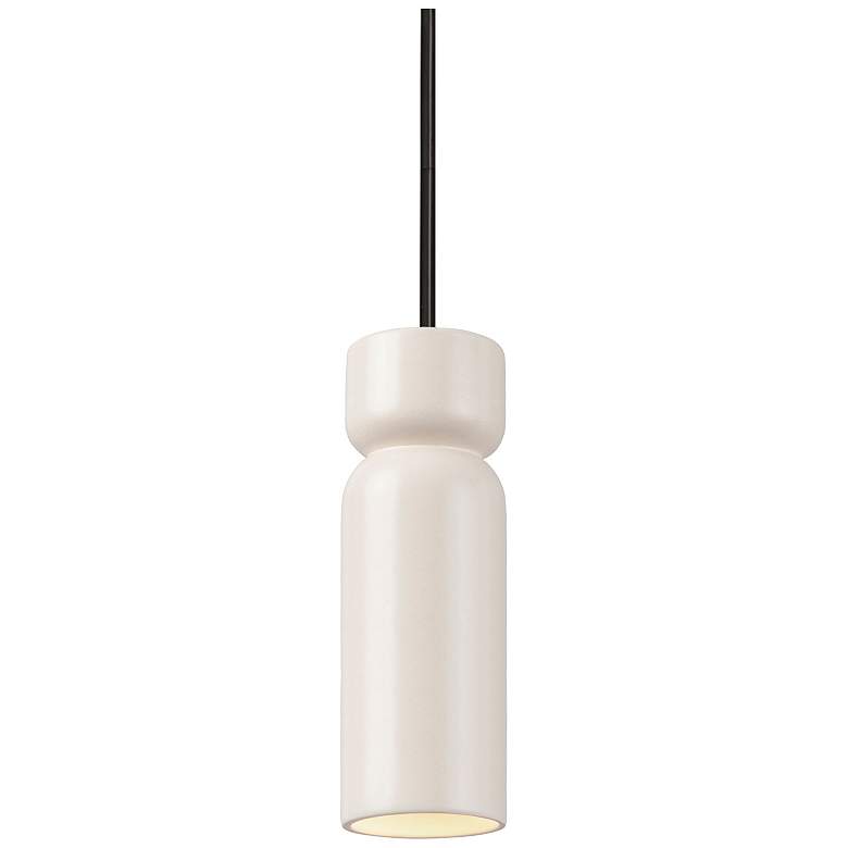 Image 1 Radiance 3.5"W Matte Black Matte White Tall Hourglass Stemmed LED Pend