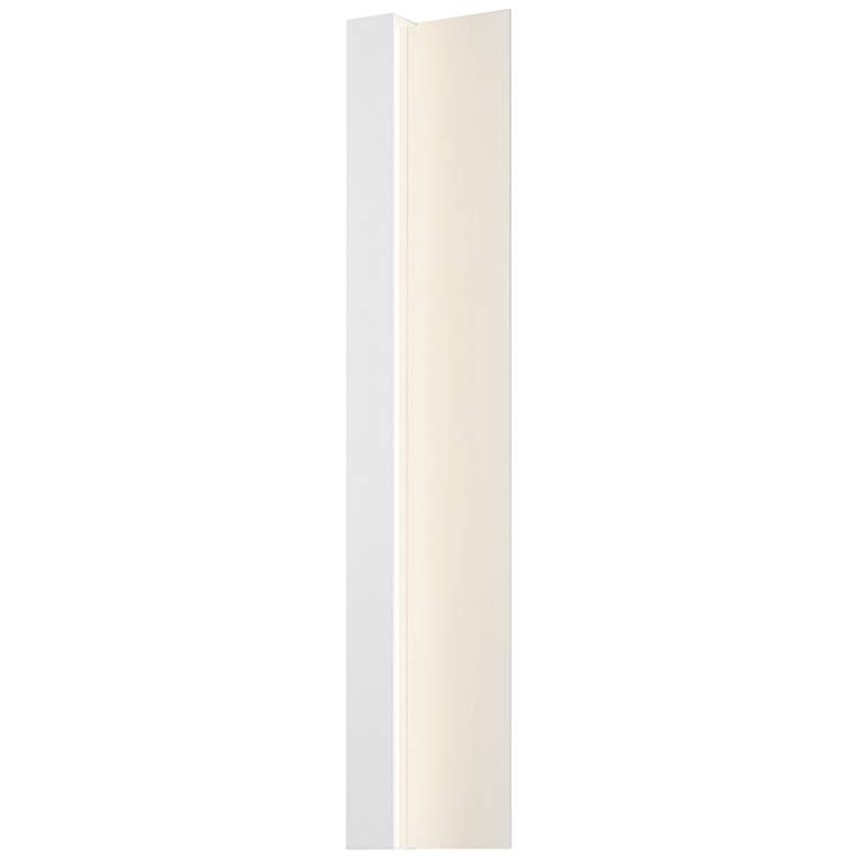 Image 1 Radiance 30 inchH Textured White LED Outdoor Wall Light