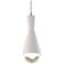 Radiance 4 3/4" Wide Nickel LED Mini Pendant w/ Bisque Shade