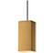 Radiance 5.5"W Muted Yellow And Nickel Stem Rectangle Pendant