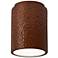 Radiance 6.5" Ceramic Cylinder Copper LED Outdoor Flush-Mount