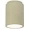 Radiance 6.5" Ceramic Cylinder Vanilla Gloss LED Outdoor Flush-Mount
