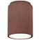 Radiance 6.5" Wide Canyon Clay Cylinder Outdoor Flush.Mount
