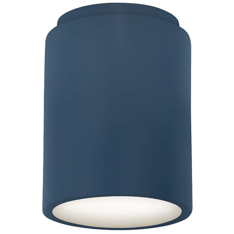 Image 1 Radiance 6.5 inch Wide Midnight Sky &#38; White Cylinder Flush.Mount