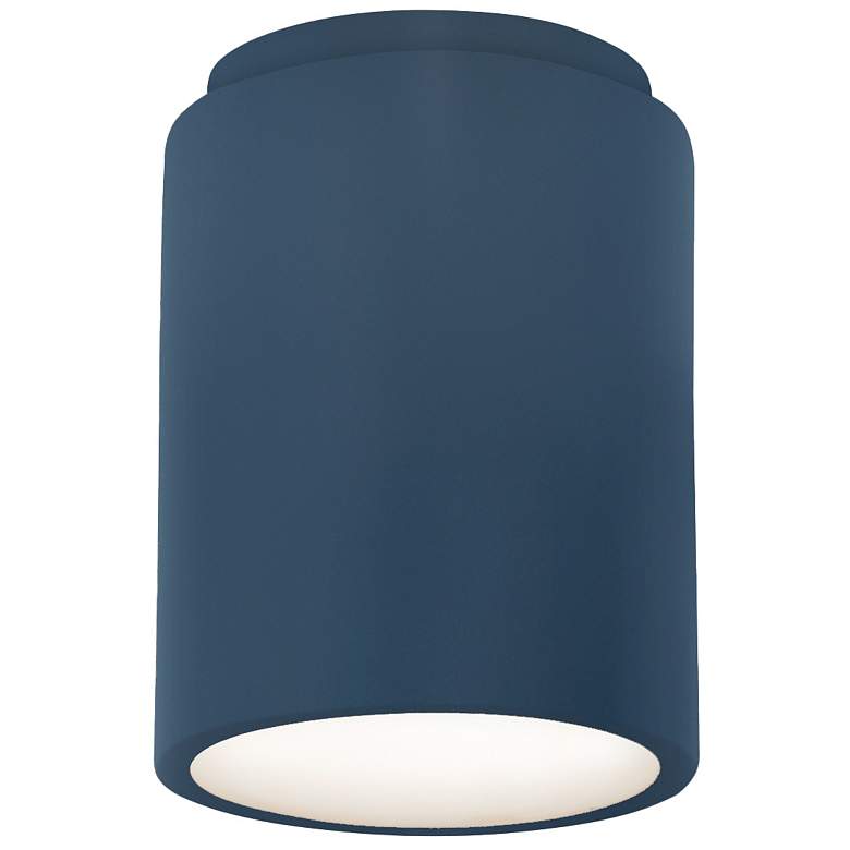 Image 1 Radiance 6.5 inch Wide Midnight Sky Cylinder Outdoor Flush.Mount