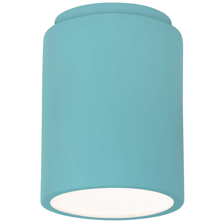 Image 1 Radiance 6.5" Wide Reflecting Pool Cylinder LED Flush.Mount