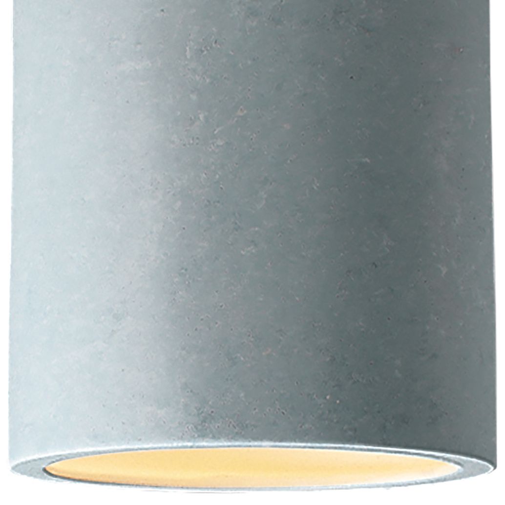 Image 2 Radiance 6.5" Wide Concrete Cylinder Outdoor Flush.Mount - Made to Order more views
