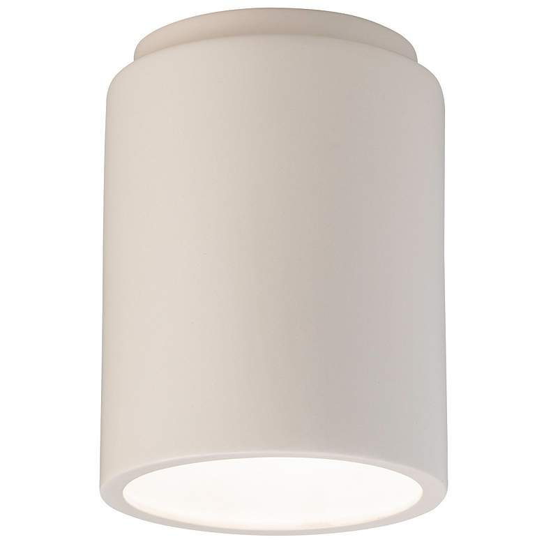 Image 1 Radiance 6 1/2 inch Wide Matte White Ceramic Ceiling Light