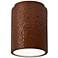Radiance 6 1/2"W Hammered Copper Ceramic LED Ceiling Light