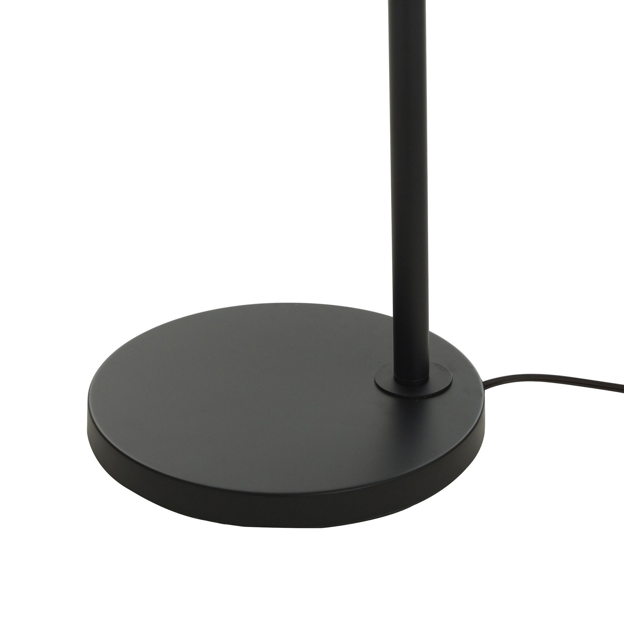 Image 5 Radiance 60.75" High Black Metal Floor Lamp With Overhang Glass Shade more views