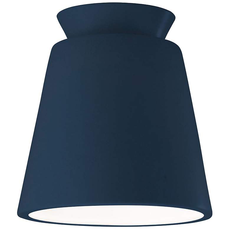 Image 1 Radiance 7.5" Wide Midnight Sky Trapezoid Ceramic Flush Mount