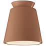 2_Radiance 7.5"W Adobe Trapezoid Flush.Mount