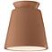 Radiance 7.5"W Adobe Trapezoid Flush.Mount