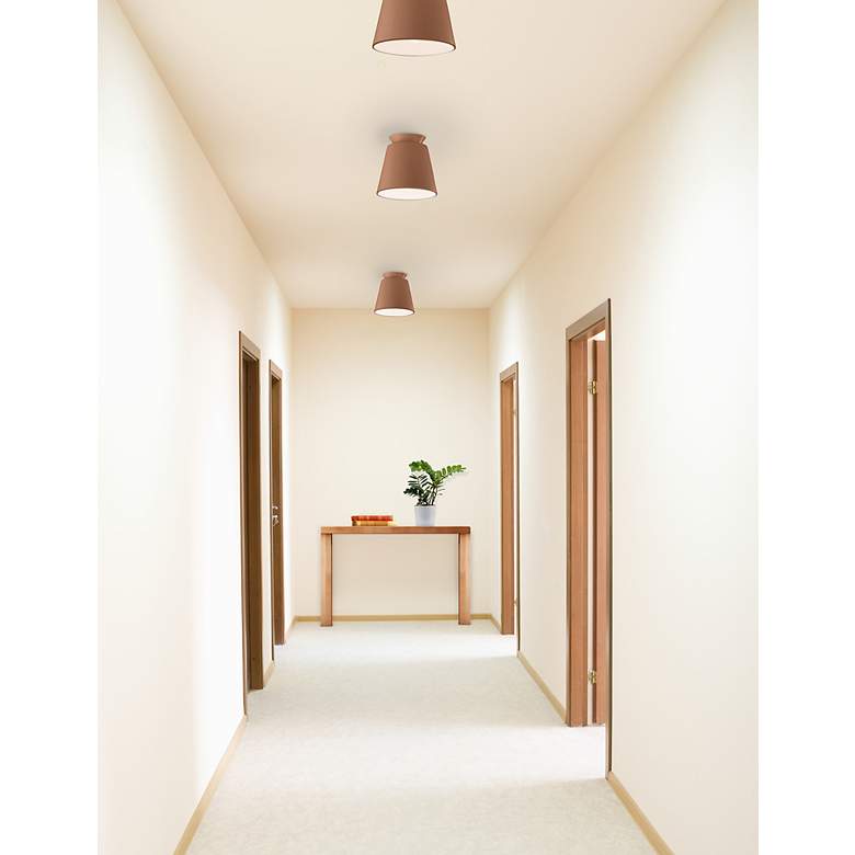 Image 3 Radiance 7.5"W Adobe Trapezoid Flush.Mount more views