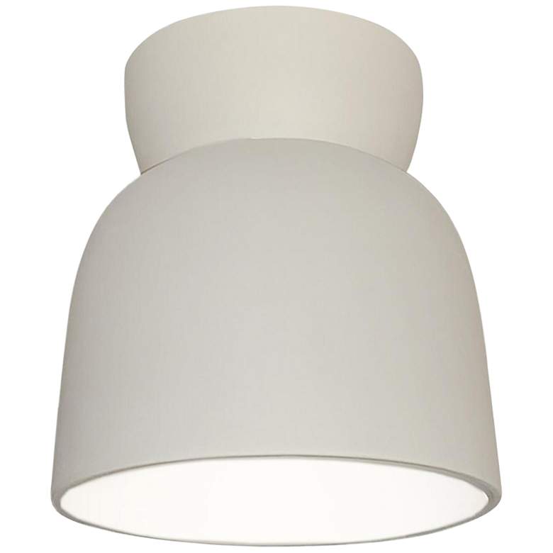 Image 1 Radiance 7 1/2 inch Wide Bisque Hourglass Ceramic Ceiling Light