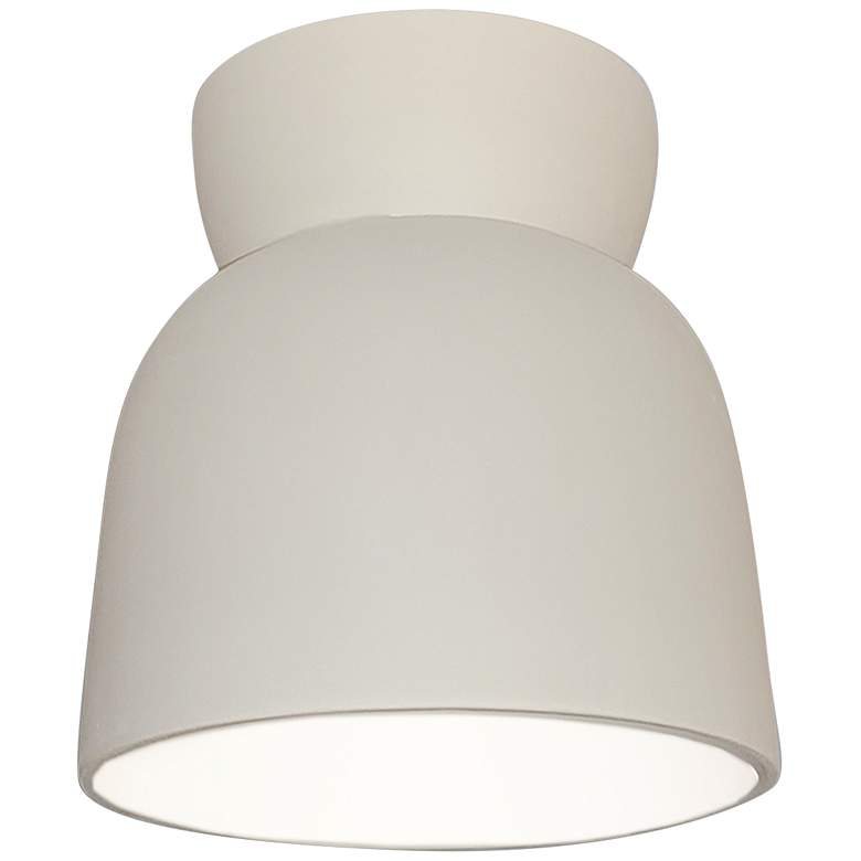 Image 3 Radiance 7 1/2 inch Wide Bisque Hourglass Ceramic Ceiling Light more views