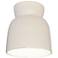 Radiance 7 1/2" Wide Bisque Hourglass Ceramic Ceiling Light