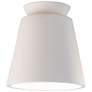 Radiance 7 1/2" Wide Bisque Trapezoid Outdoor Ceiling Light