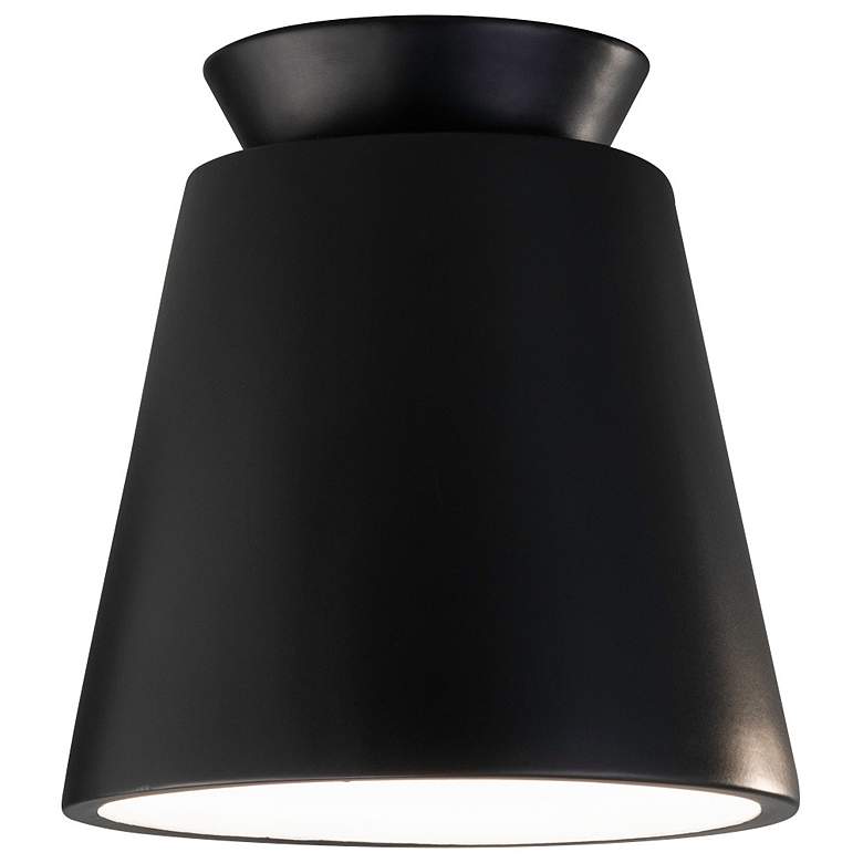 Image 1 Radiance 7 1/2 inch Wide Carbon Matte Black Ceiling Light