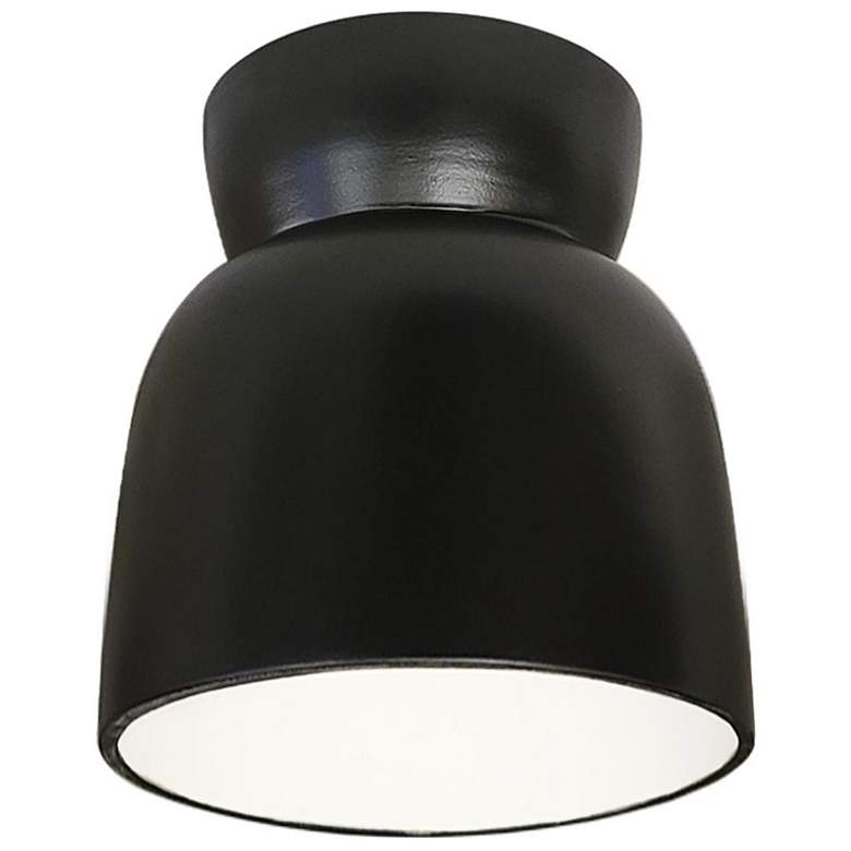 Image 1 Radiance 7 1/2 inchW Carbon Matte Black Hourglass Ceiling Light