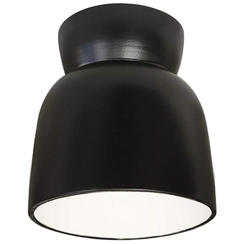 Image 1 Radiance 7 1/2 inchW Carbon Matte Black Hourglass Ceiling Light