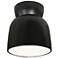 Radiance 7 1/2"W Carbon Matte Black Hourglass Ceiling Light