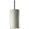Radiance 7" Wide Black with Bisque Ceramic LED Mini Pendant