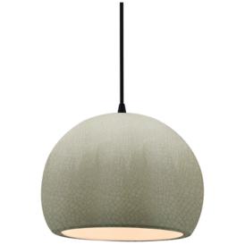 Radiance 7"W Celadon Frame Matte Black Small Globe Black Cord Pendant Radiance 7"W Celadon Frame Matte Black Small Globe Black Cord Pendant