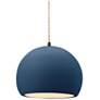 1_Radiance 7"W Small Globe Black Beige Cord Pendant w/ Midnight Sky Shad