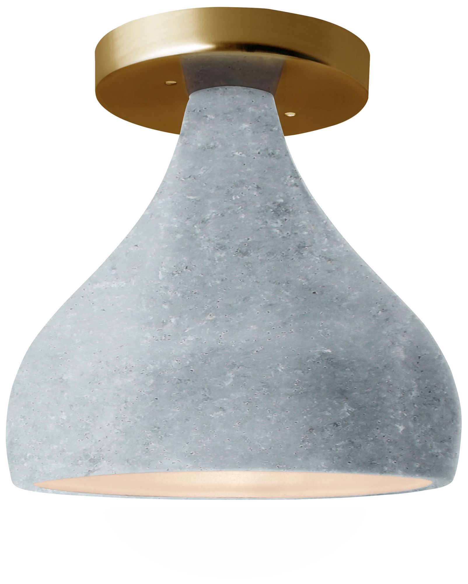 Radiance 8.5" Small Droplet Polished Brass Semiflush Made to Order